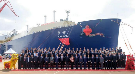 首艘！中国石油投资建造的首艘LNG船交付使用